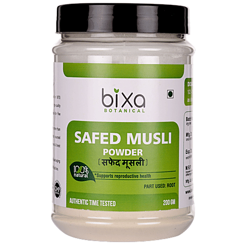 Bixa Botanical Safed musli Root Powder, 200 g  