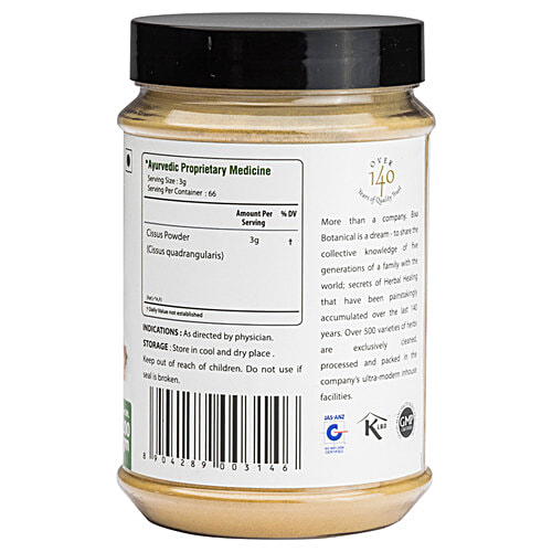 Bixa Botanical Hadjod Powder - Supports Bone & Cartilage Health, 200 g  