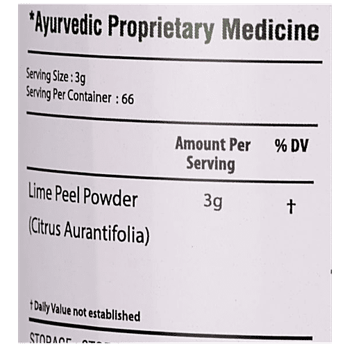 Bixa Botanical Lime Peel Powder, 200 g  