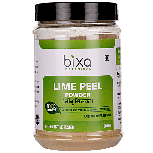 Bixa Botanical Lime Peel Powder, 200 g  