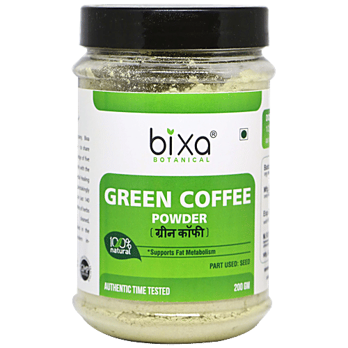 Bixa Botanical Green Coffee Beans Powder, 200 g  