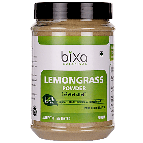 Bixa Botanical Lemongrass Leaves Powder, 200 g  