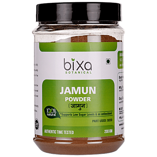 Bixa Botanical Jamun Seed Powder, 200 g  
