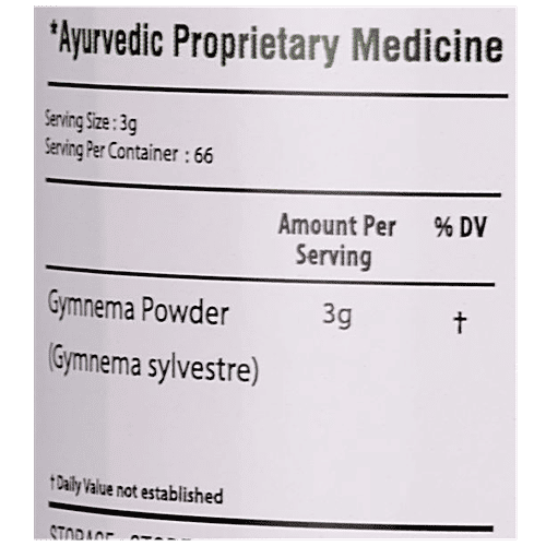 Bixa Botanical Gurmar Leaves Powder, 200 g  