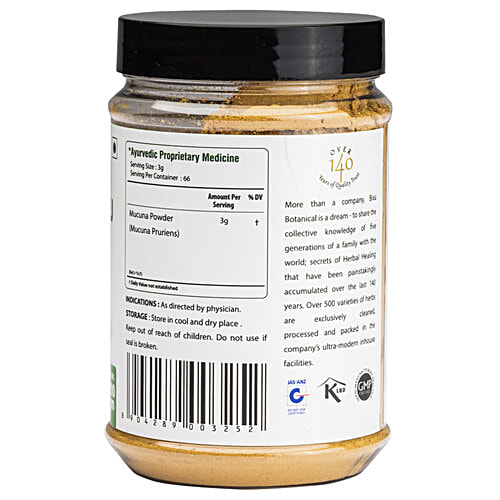 Bixa Botanical Kaunch Beej Powder - Supports As Nervine Tonic, 200 g  