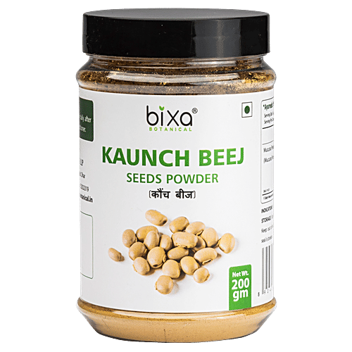 Bixa Botanical Kaunch Beej Powder - Supports As Nervine Tonic, 200 g  