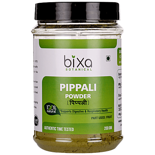 Bixa Botanical Pippali Fruit Powder, 200 g  