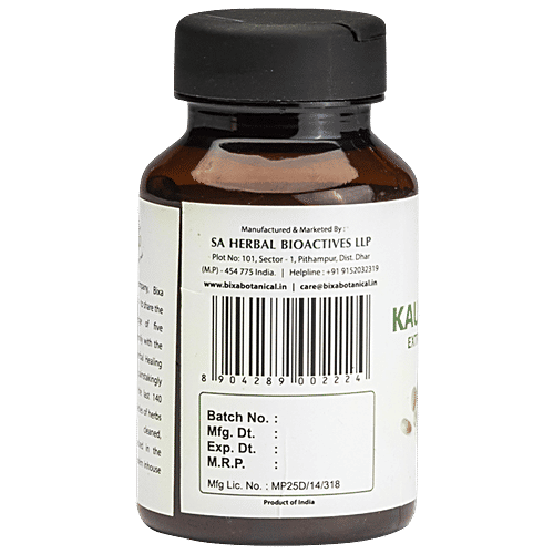 Bixa Botanical Mucuna/Kaunch Beej Extract - 15% L-Dopa by HPLC, 60 Capsules  