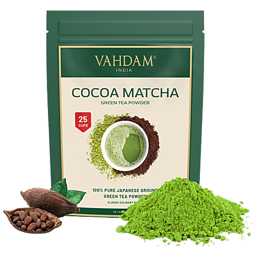 Buy Vahdam Cocoa Matcha Green Tea Powder 100 Pure Japanese Ground
