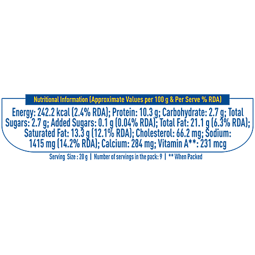 Mother Dairy Cheese Spread - Piri Piri, 180 g Box 