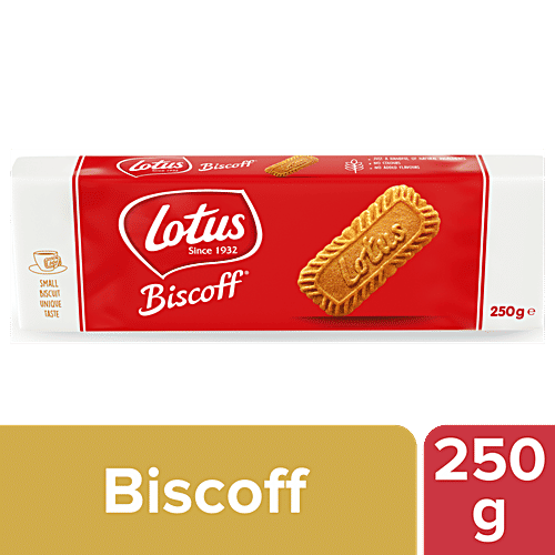 Lotus Imported Biscoff Caramelised Biscuit, 250 g Non - GMO Project Verified & Vegan