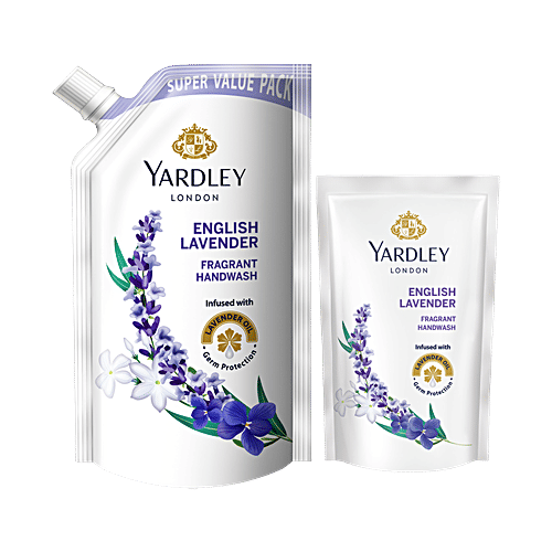 Yardley London English Lavender Fragrant Handwash, 650 ml (Get 150 ml Free) 