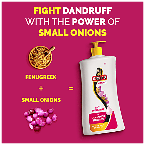 Buy Meera Anti Dandruff Shampoo With Small Onion & Fenugreek, For Men