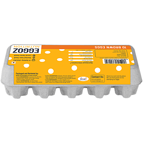 Eggoz Farm Fresh Brown Eggs, 10 pcs  