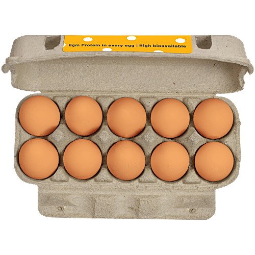 Eggoz Farm Fresh Brown Eggs, 10 pcs  