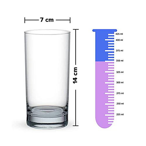 Ocean San Marino Glass Set - Transparent New, B00412, 350 ml (Set of 6)