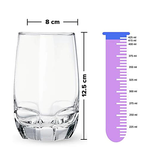 Ocean Charisma Hi Ball Glass Set - Transparent New, B17115, 415 ml (Set of 6) 