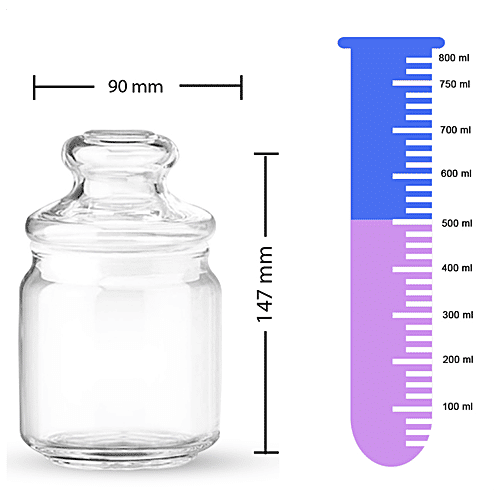 Ocean Pop Jar - New, B02517(G), 500 ml (Set of 6) 