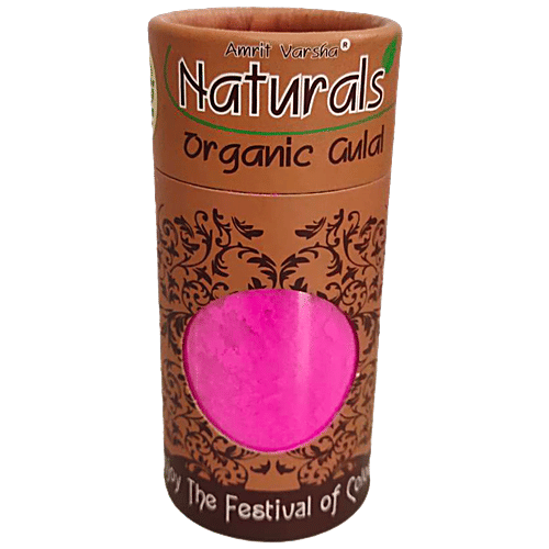 Amrit Varsha Holi Colours - Naturals Organic Gulal, Pink, 100 g  