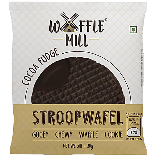 Buy Waffle Mill Stroopwafel Waffle Cookie Cocoa Fudge Online at Best