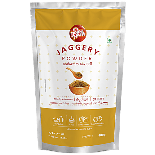 Double Horse Jaggery Powder, 400 g  