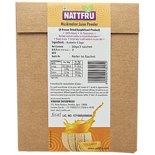 Buy Nattfru Muskmelon Juice Powder Online at Best Price of Rs 300