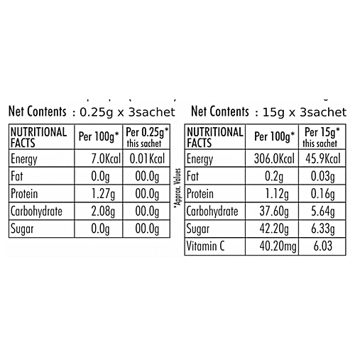 Nattfru Herbal Aparajita Tea Powder - Blue Pea Pure Petals, 0.75 g (3 Sachets x 0.25 g Each) 