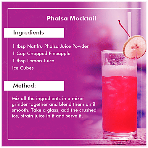 Nattfru Nattfru phalsa-fruit-juice-powder-real-fruit-only-no-added-sugar 60 g Sachet, 60 g Sachet 