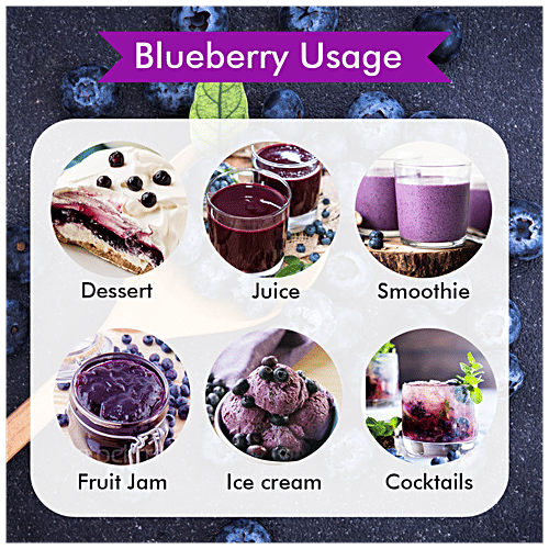 Nattfru Blueberry Fruit Juice Powder - Real Fruit Only, No Added Sugar, 45 g Sachet 