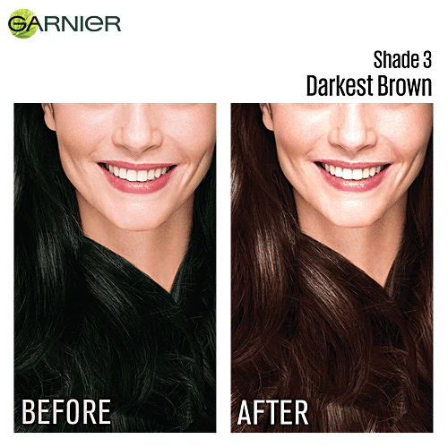 Garnier Hair Colour - Color Naturals, Creme Riche Sachet, 60 g Shade 3, Darkest Brown 