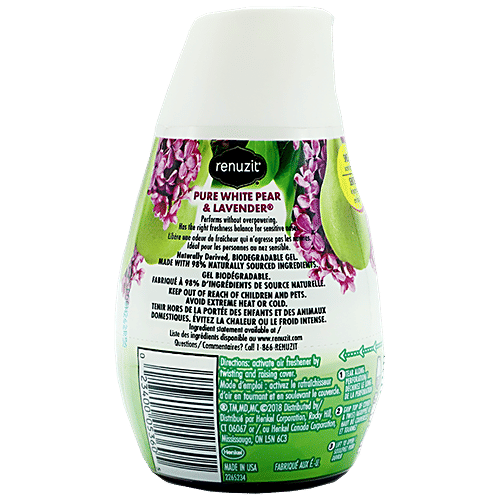 RENUZIT Soild Gel  Air Freshener - White Pure Pear & Lavender, 198 g  