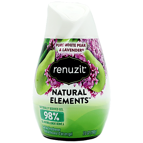 Buy RENUZIT Soild Gel Air Freshener White Pure Pear & Lavender Online