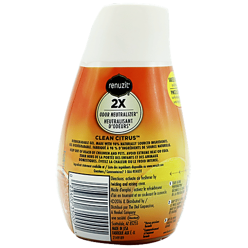 RENUZIT Soild Gel Air Freshener - Clean Citrus, 198 g  