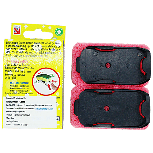 Dishmatic Non-Scratch Refill for Dish Wand, 2 pcs  