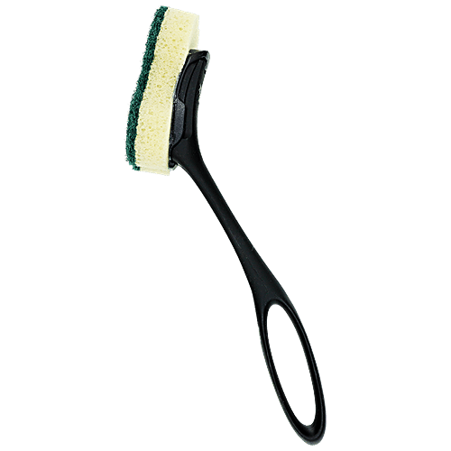 Dishmatic Fillable Dish Wand Brush With Handle For Pet Bowl, 1 pc