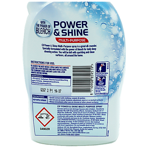 Cif Spray Power & Shine Multi Purpose Bleach, 700 ml  