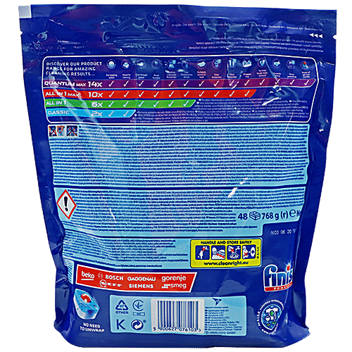 Finish Aio Max Dishwasher Tablets - Lemon, 48 Tablets  