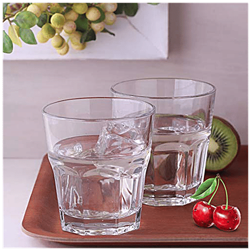 Pasabahce Casablanca Whisky/Juice Tumbler - Tempered Glass, 265 ml (Set of 3) 