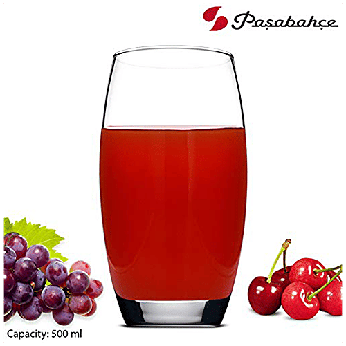 Pasabahce Barrel Glass Water/Juice Tumbler, 500 ml (Set of 6) 