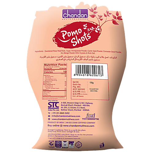 Chandan Pomo Shots Mix Digestive, 135 g Pouch 