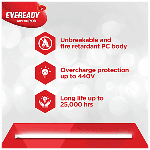 Eveready LED Batten 20 Watt - 4 Feet, 6500K, Cool Day White, 1 pc