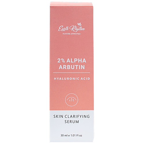 Earth Rhythm 2% Alpha Arbutin + Hyaluronic Acid - Skin Clarifying Serum, 30 g  