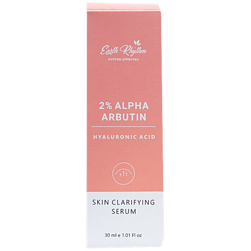 Earth Rhythm 2% Alpha Arbutin + Hyaluronic Acid - Skin Clarifying Serum, 30 g  