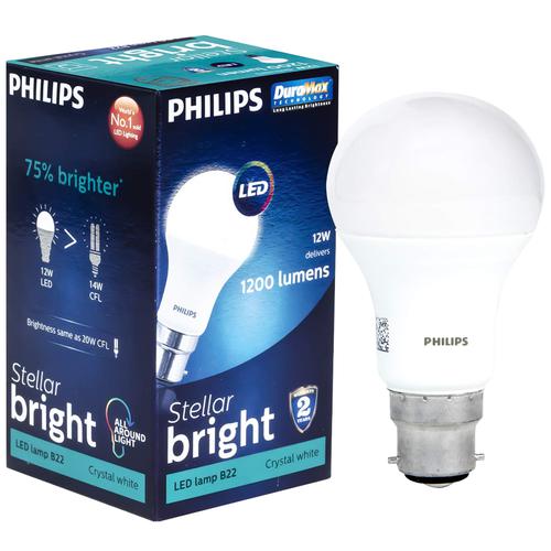 Buy Philips Stellar Bright Led Bulb B22 - Cool White Online at Price of Rs 280 - bigbasket