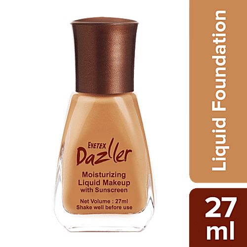Eyetex Dazller Moisturizing Liquid Make Up, 27 ml Soft Caramel R34 
