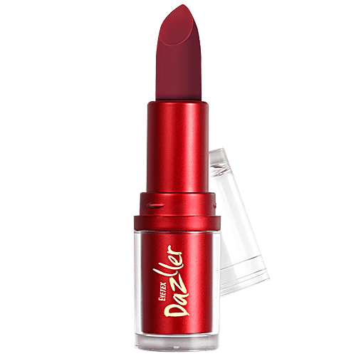 Eyetex Dazller Lipstick - Matte, 4g (With Free Inside Eyetex Dazller Lipliner Pencil, 1.5g - DLL138) 