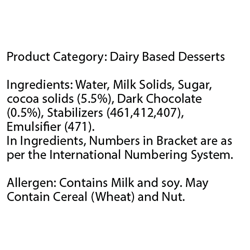 Baskin Robbins Dutch Chocolate Ice Cream, 700 ml Tub Tempting Chocolate
 Distinct Hint of Cocoa