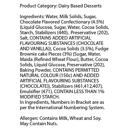Baskin Robbins Mississippi Mud Ice Cream, 700 ml Tub Delectable Chocolate Fudge
 Sprinkled with Brownie Pieces