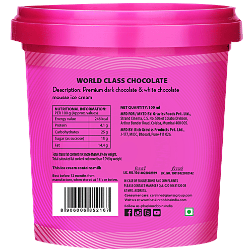 Buy Baskin Robbins World Class Chocolate Ice Cream Online at Best Price