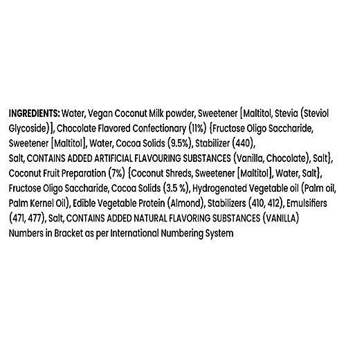 The Brooklyn Creamery Vegan Chocolate & Coconut Ice Cream, 450 ml Tub